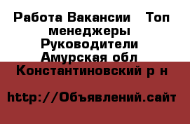 Работа Вакансии - Топ-менеджеры, Руководители. Амурская обл.,Константиновский р-н